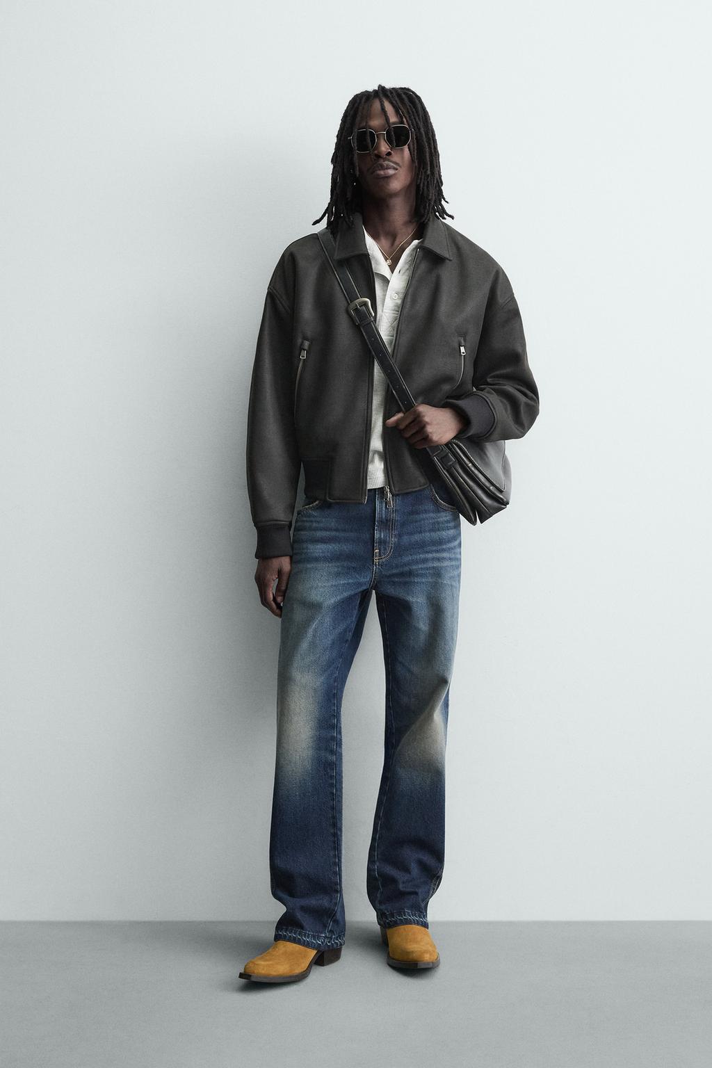 БОМБЕР ИЗ ИСКУССТВЕННОЙ КОЖИ