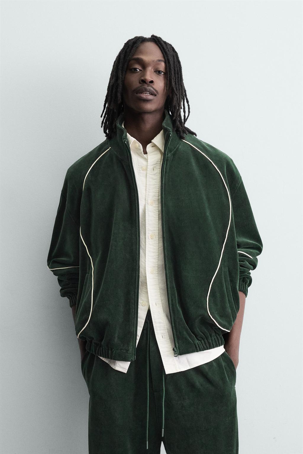 ВЕЛЮРОВАЯ КУРТКА С ОТОРОЧКОЙ