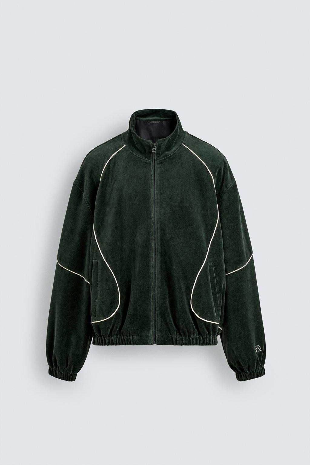 ВЕЛЮРОВАЯ КУРТКА С ОТОРОЧКОЙ