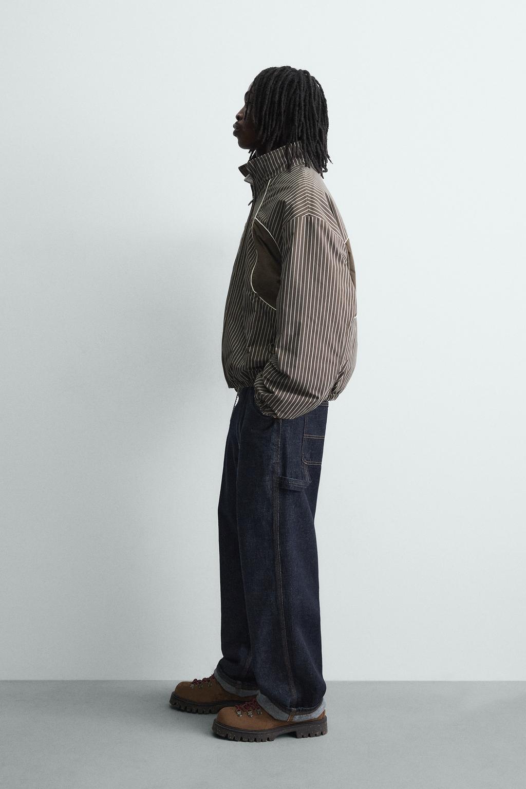 КУРТКА BOXY FIT В ПОЛОСКУ