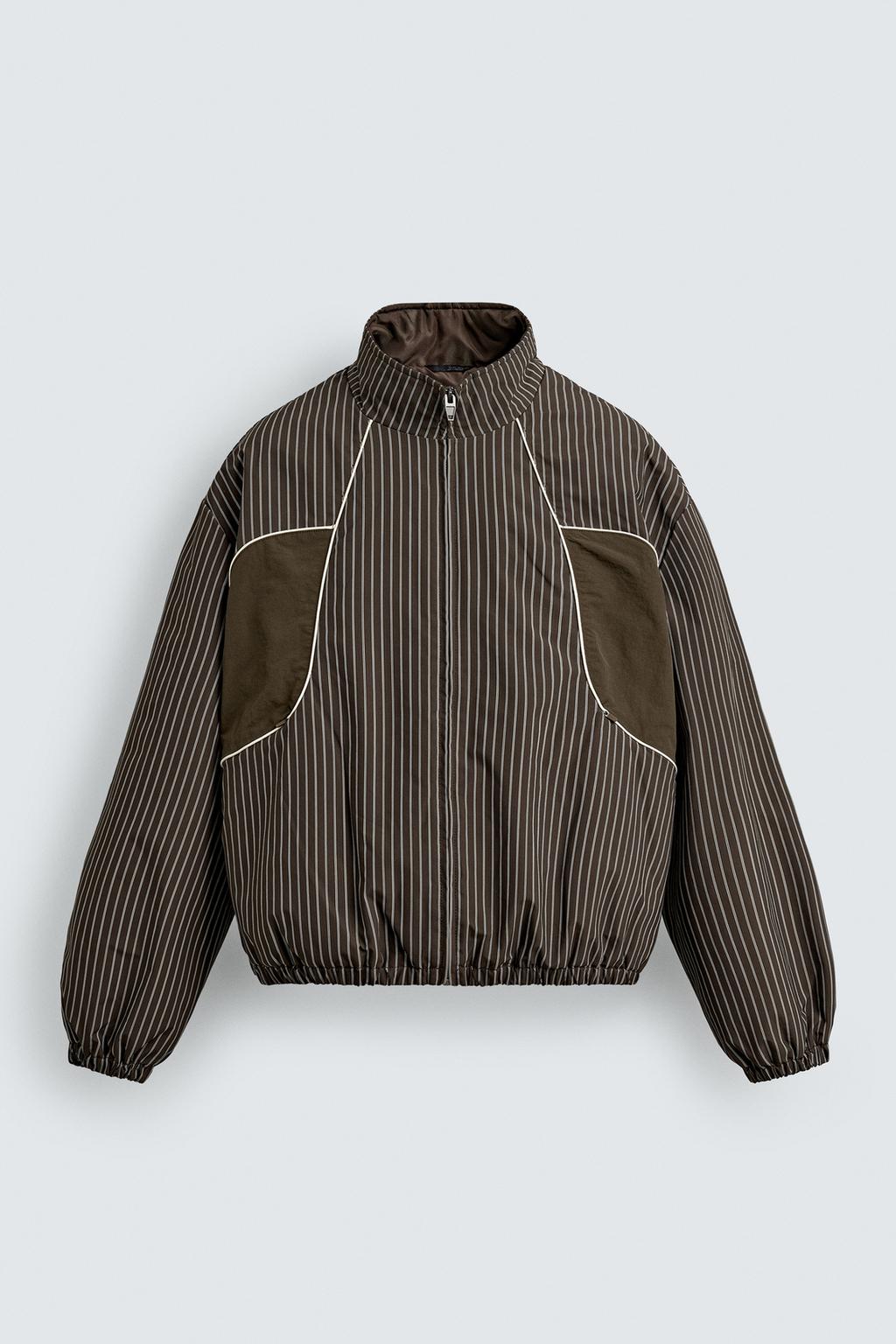 КУРТКА BOXY FIT В ПОЛОСКУ