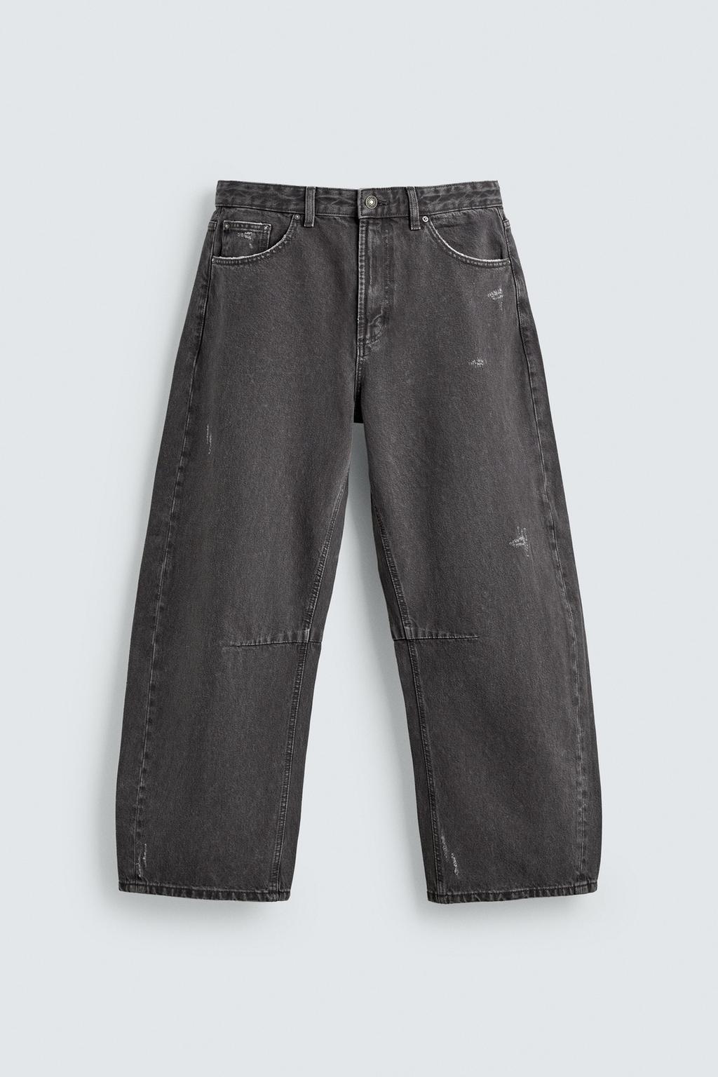 БРЮКИ BARREL FIT С ЭФФЕКТОМ ПОТЕРТОСТИ