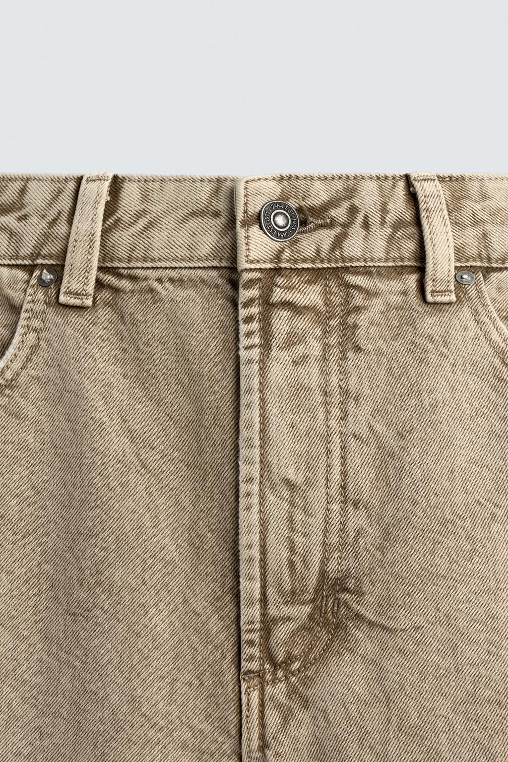 БРЮКИ BARREL FIT С ЭФФЕКТОМ ПОТЕРТОСТИ