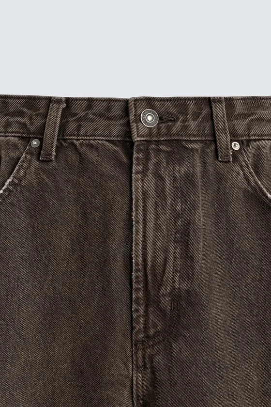 БРЮКИ BARREL FIT С ЭФФЕКТОМ ПОТЕРТОСТИ