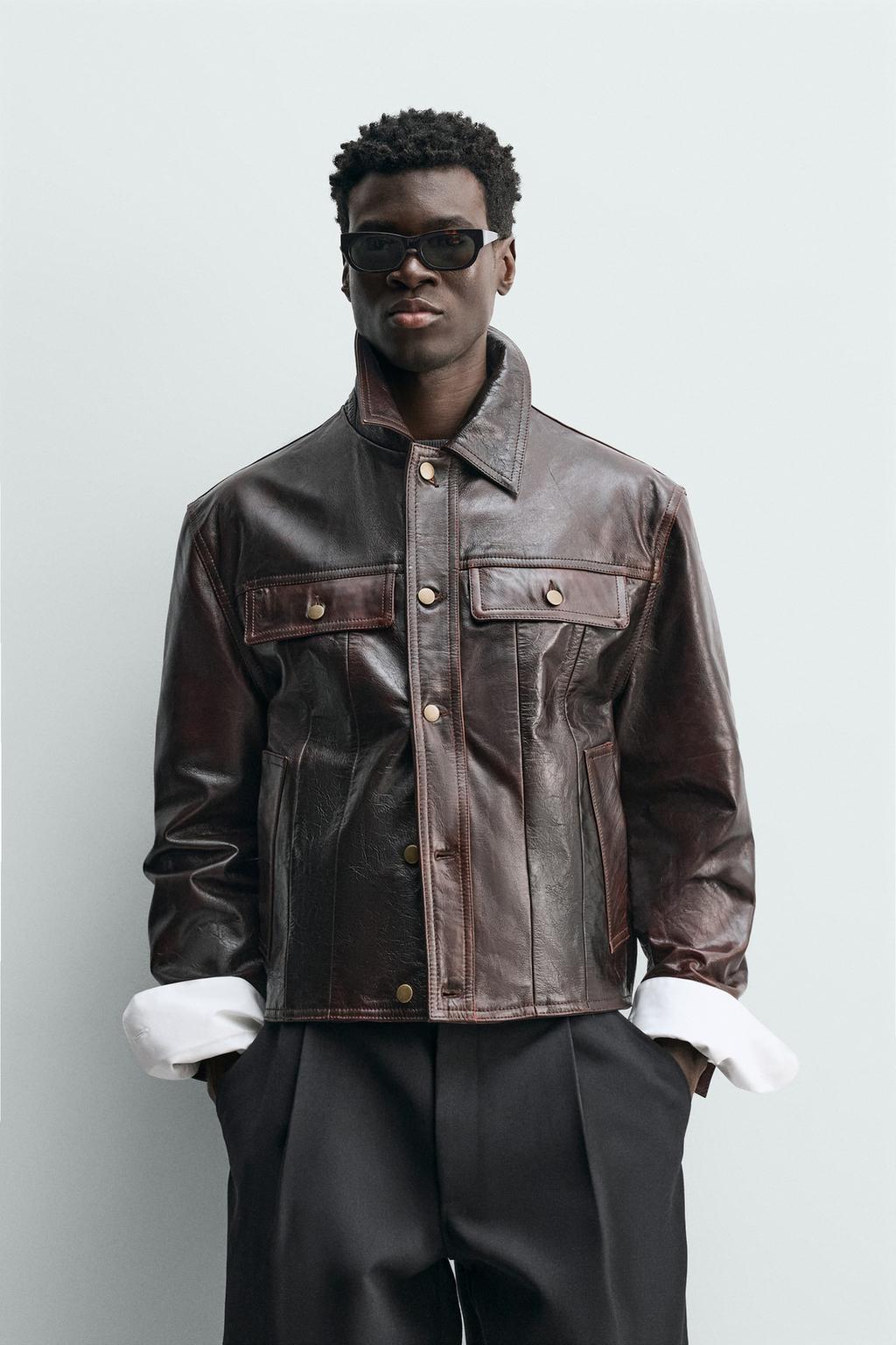 КУРТКА ИЗ МЫТОЙ КОЖИ