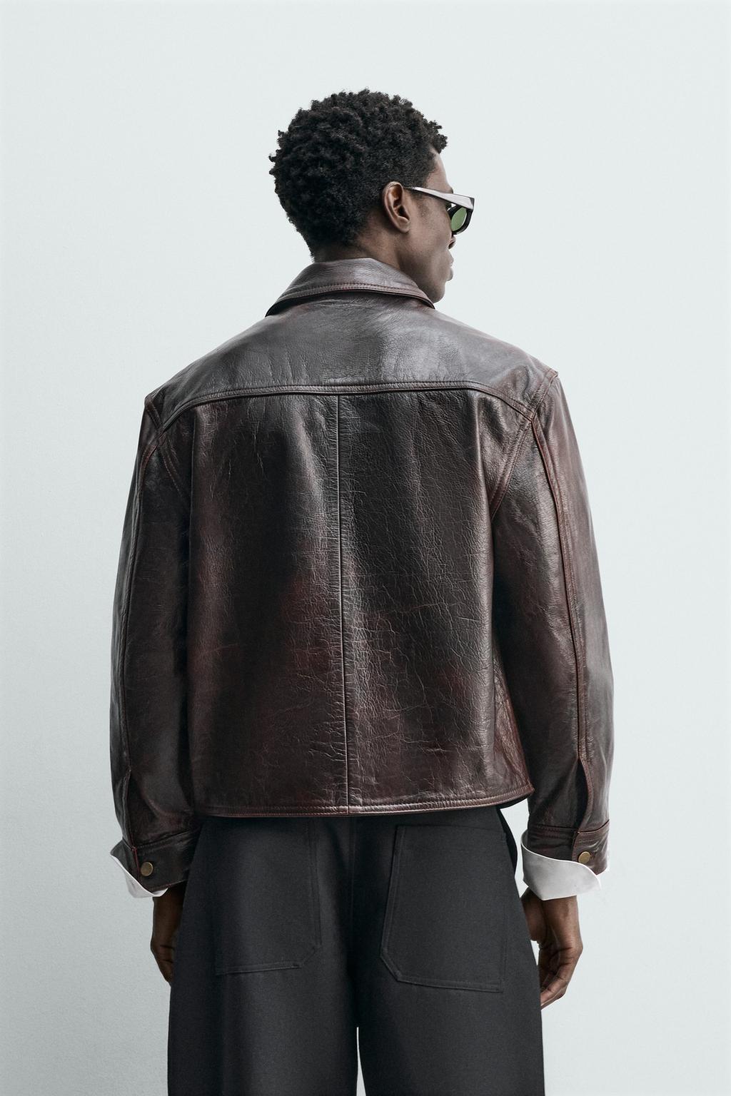 КУРТКА ИЗ МЫТОЙ КОЖИ