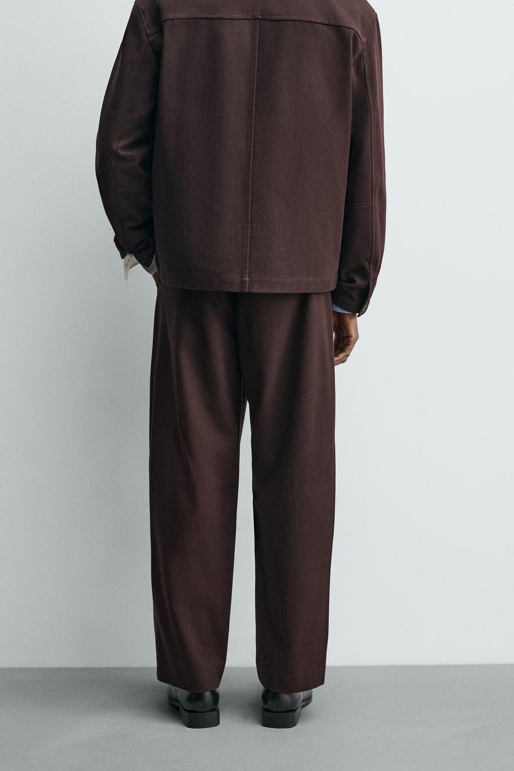 БРЮКИ BALLOON FIT ИЗ РЕЛЬЕФНОЙ ТКАНИ