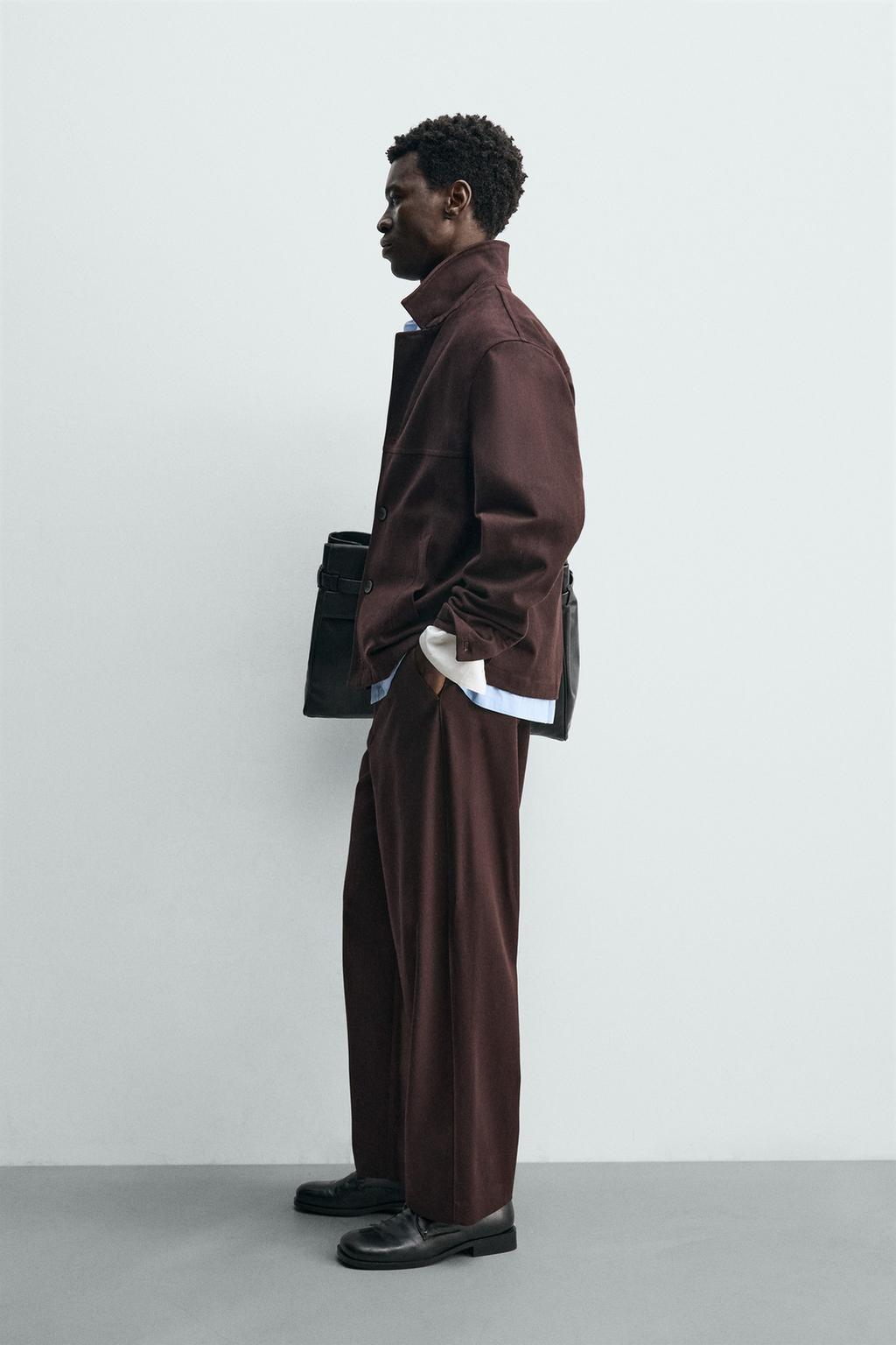 КУРТКА-РУБАШКА ИЗ САРЖЕВОЙ ТКАНИ