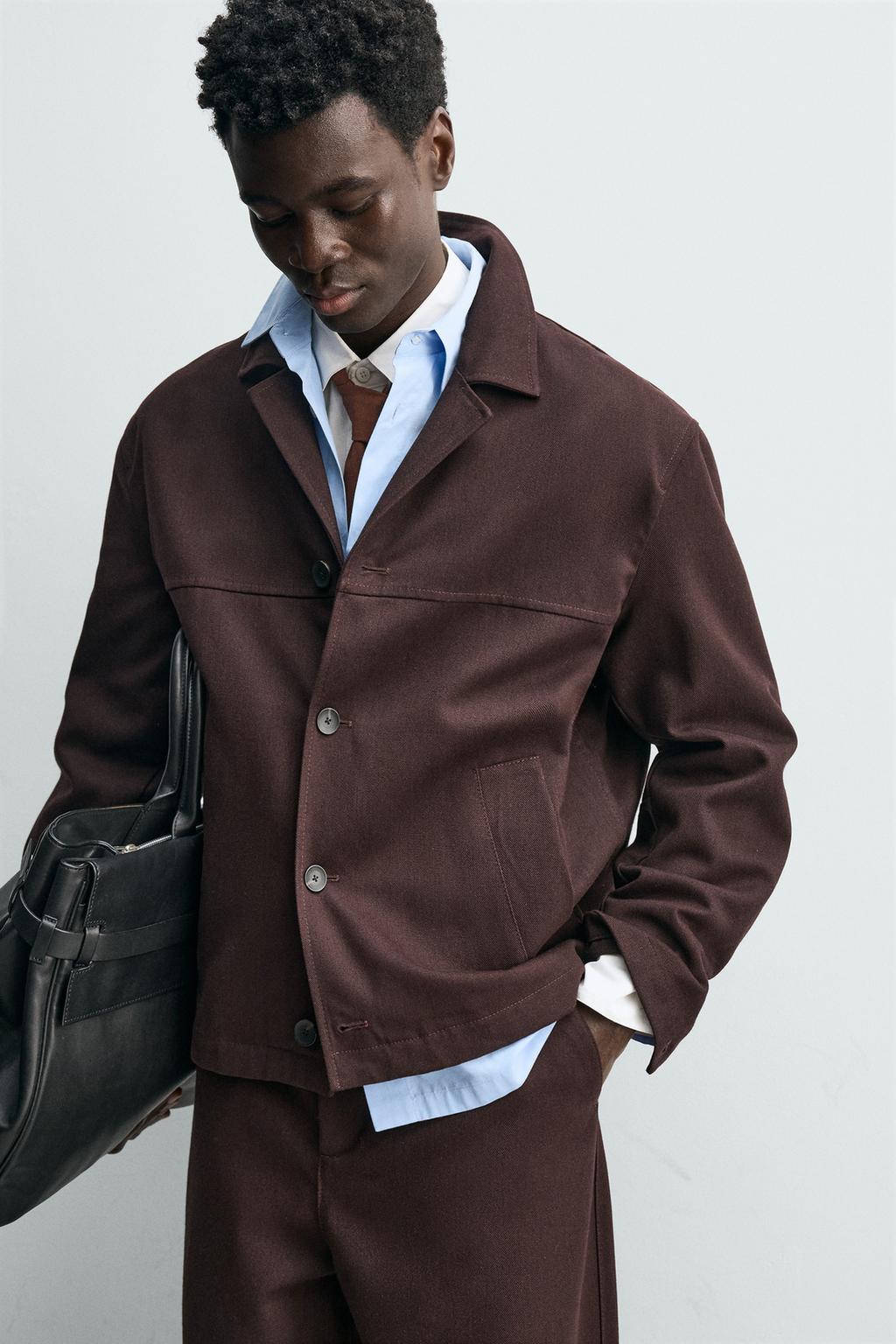 КУРТКА-РУБАШКА ИЗ САРЖЕВОЙ ТКАНИ