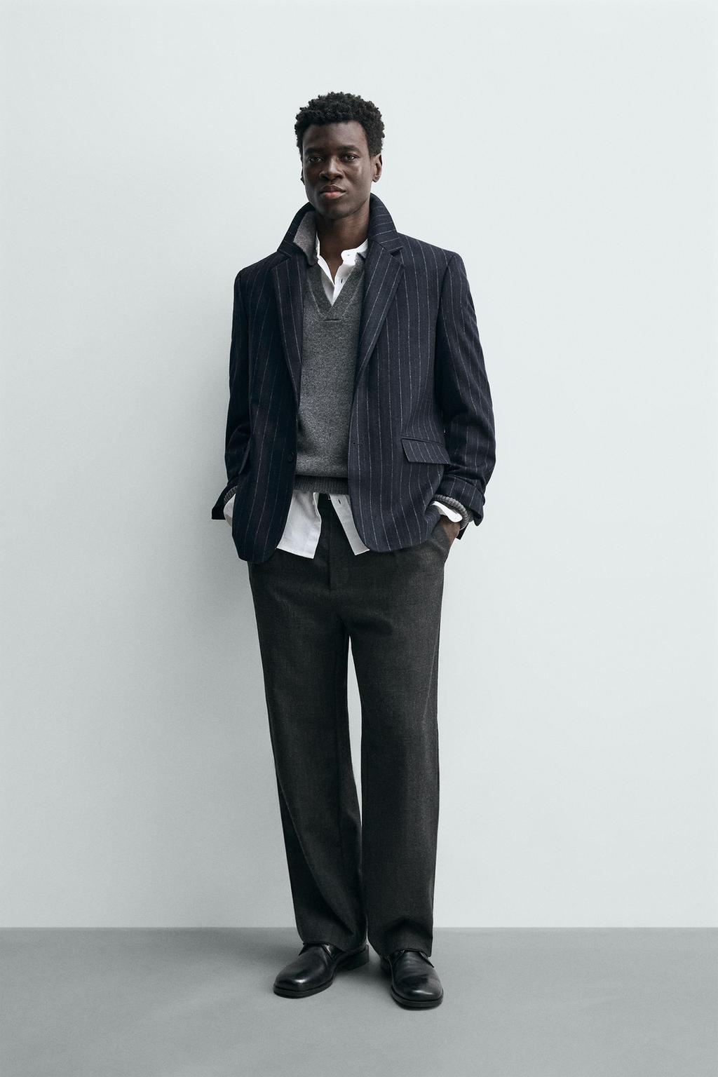 ФЛАНЕЛЕВЫЙ БЛЕЙЗЕР В ПОЛОСКУ