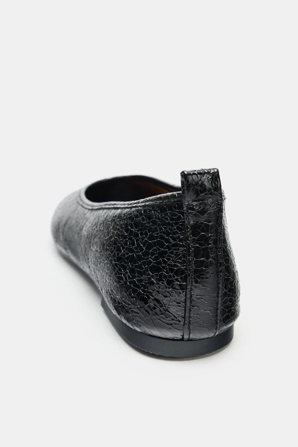 БАЛЕТКИ С ЭФФЕКТОМ КРАКЛЕ