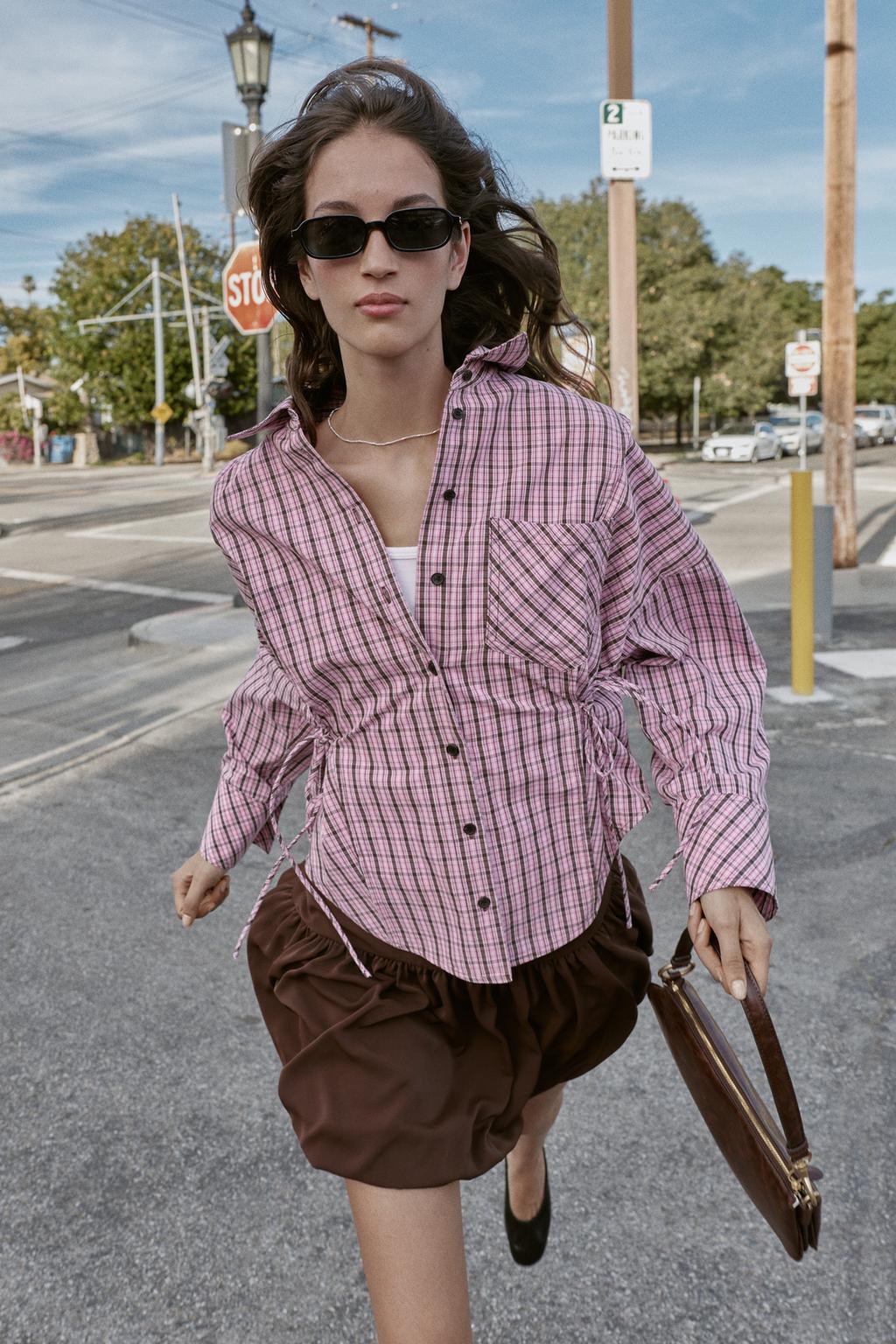 РУБАШКА В КЛЕТКУ МУЛЬТИПОЗИЦИОННАЯ