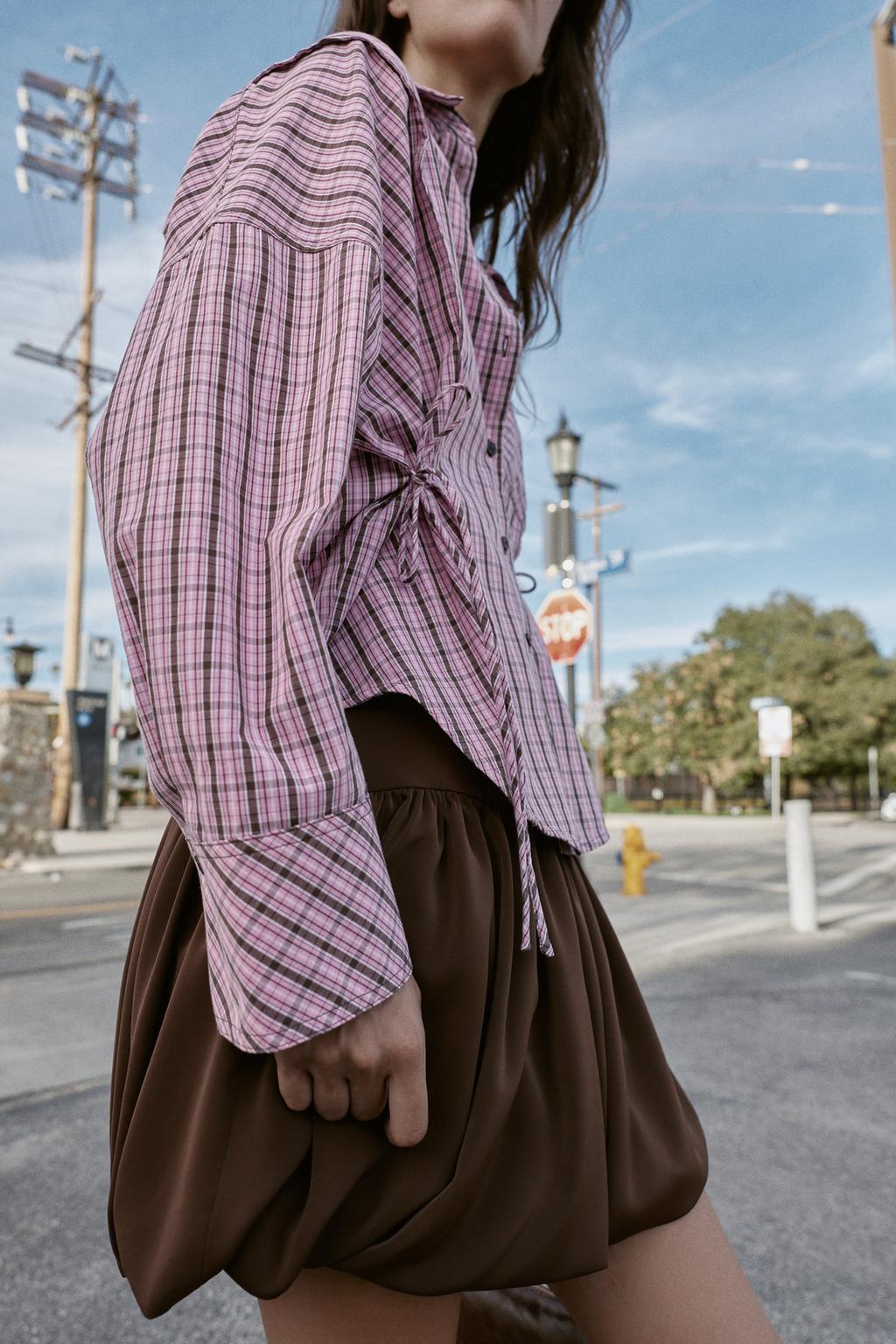 РУБАШКА В КЛЕТКУ МУЛЬТИПОЗИЦИОННАЯ