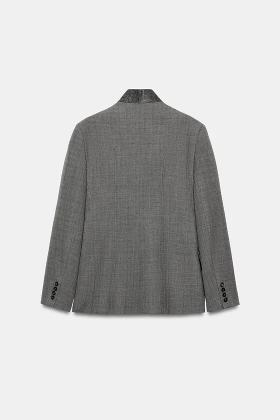 БЛЕЙЗЕР ОБЛЕГАЮЩЕГО КРОЯ В КЛЕТКУ — ZW COLLECTION