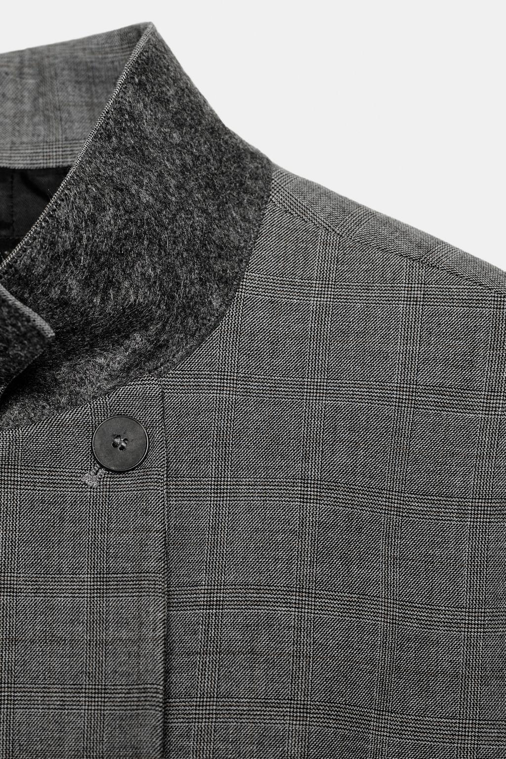 БЛЕЙЗЕР ОБЛЕГАЮЩЕГО КРОЯ В КЛЕТКУ — ZW COLLECTION