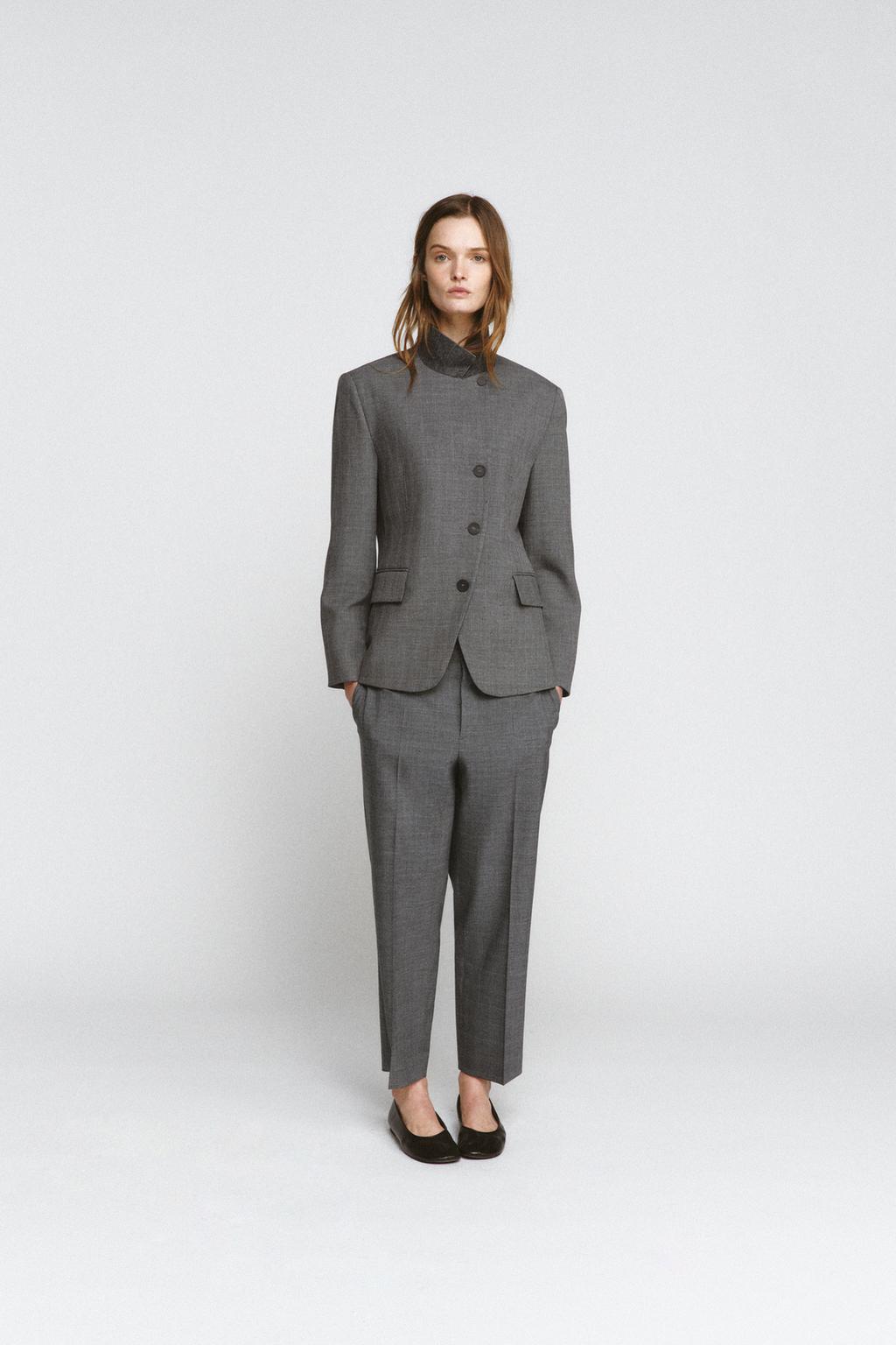 БЛЕЙЗЕР ОБЛЕГАЮЩЕГО КРОЯ В КЛЕТКУ — ZW COLLECTION