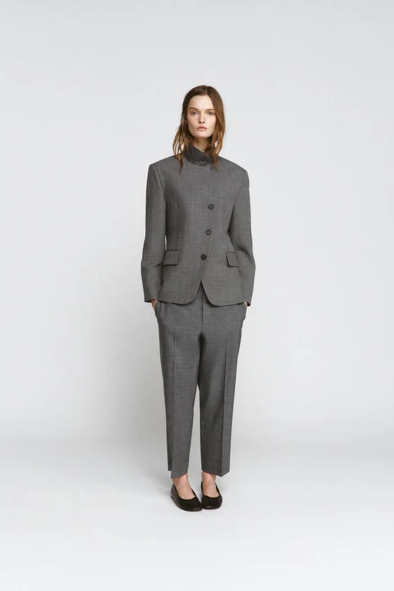 БЛЕЙЗЕР ОБЛЕГАЮЩЕГО КРОЯ В КЛЕТКУ — ZW COLLECTION
