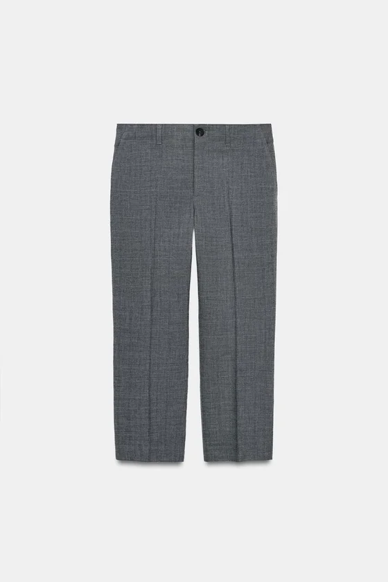 БРЮКИ ПРЯМОГО КРОЯ В КЛЕТКУ — ZW COLLECTION