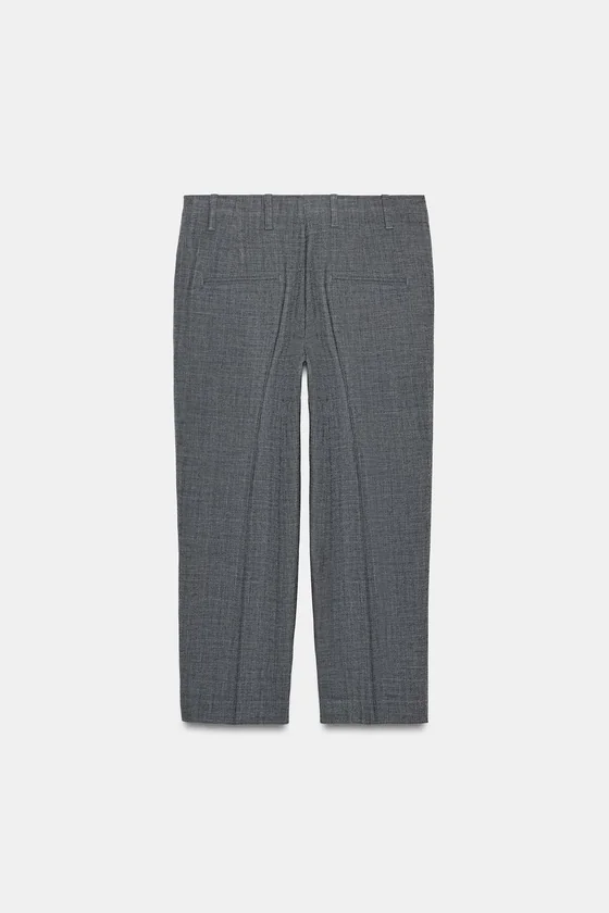 БРЮКИ ПРЯМОГО КРОЯ В КЛЕТКУ — ZW COLLECTION