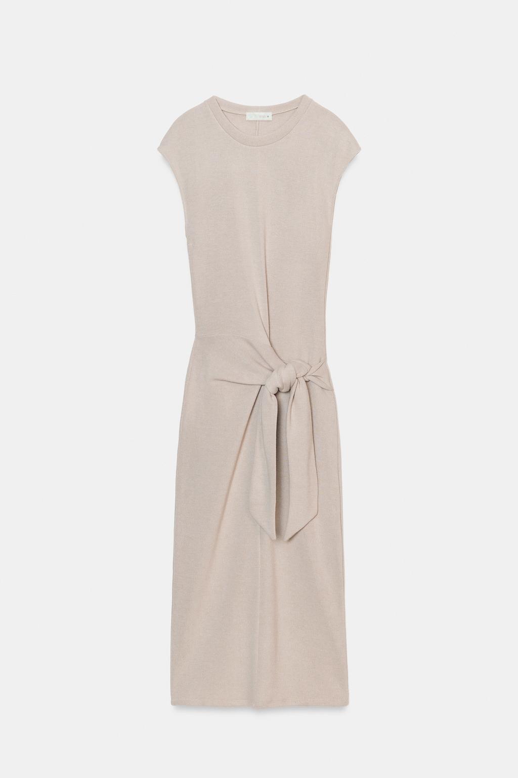 МЯГКОЕ ПЛАТЬЕ С УЗЛОМ