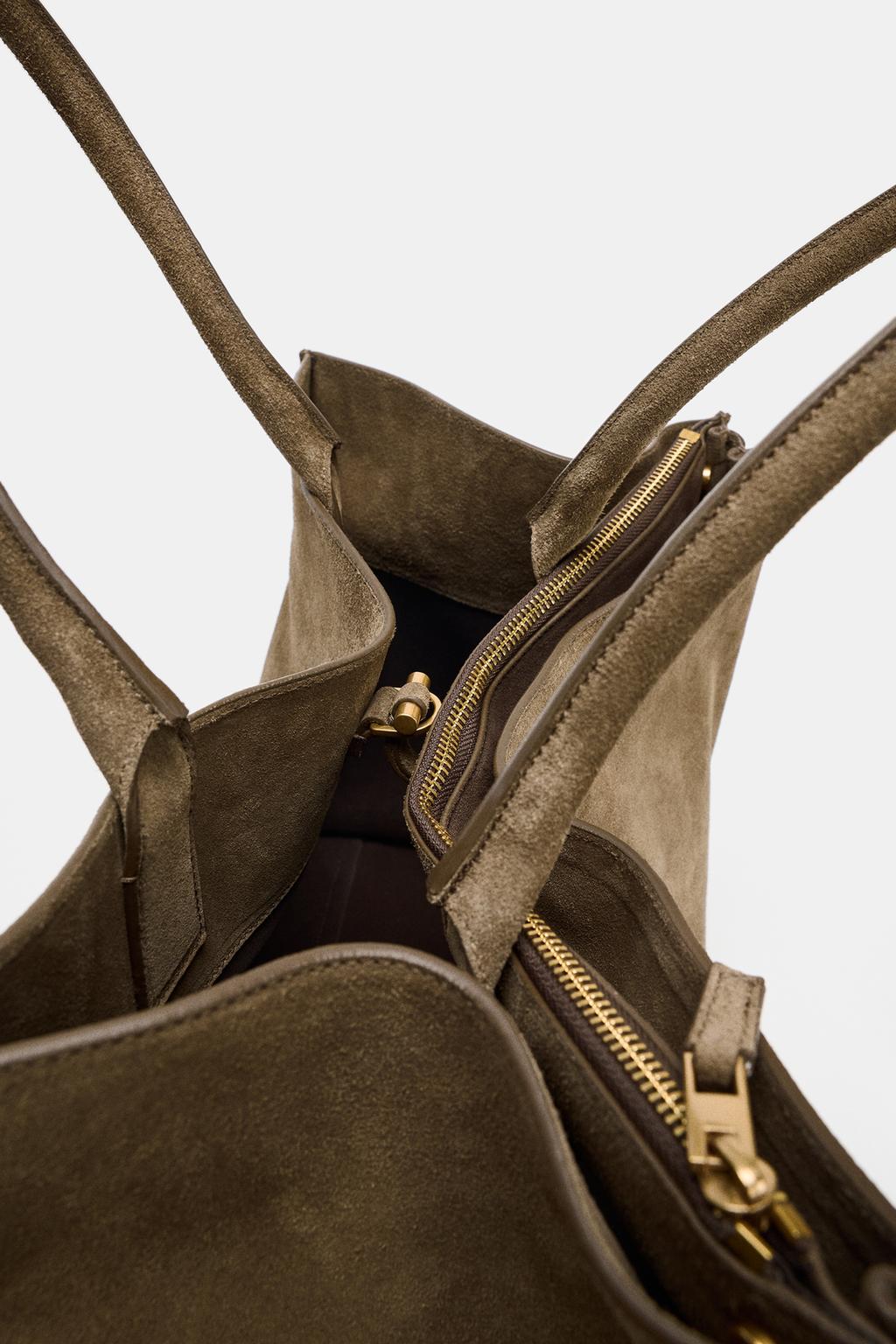 БОЛЬШАЯ КОЖАНАЯ СУМКА В ГОРОДСКОМ СТИЛЕ