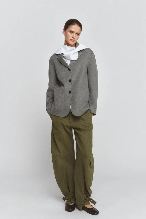 БЛЕЙЗЕР ИЗ СМЕСОВОЙ ШЕРСТИ — ZW COLLECTION