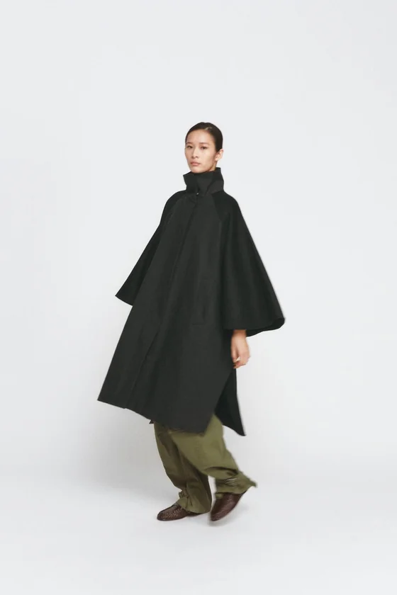НАКИДКА ИЗ СМЕСОВОЙ ШЕРСТИ — ZW COLLECTION LIMITED EDITION