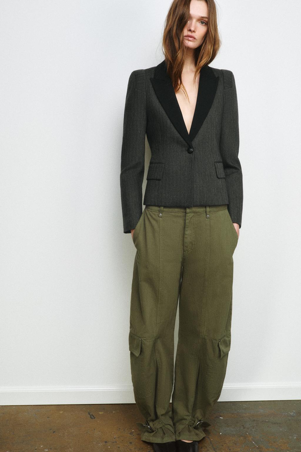 БЛЕЙЗЕР ИЗ СМЕСОВОЙ ТКАНИ В ЕЛОЧКУ — ZW COLLECTION