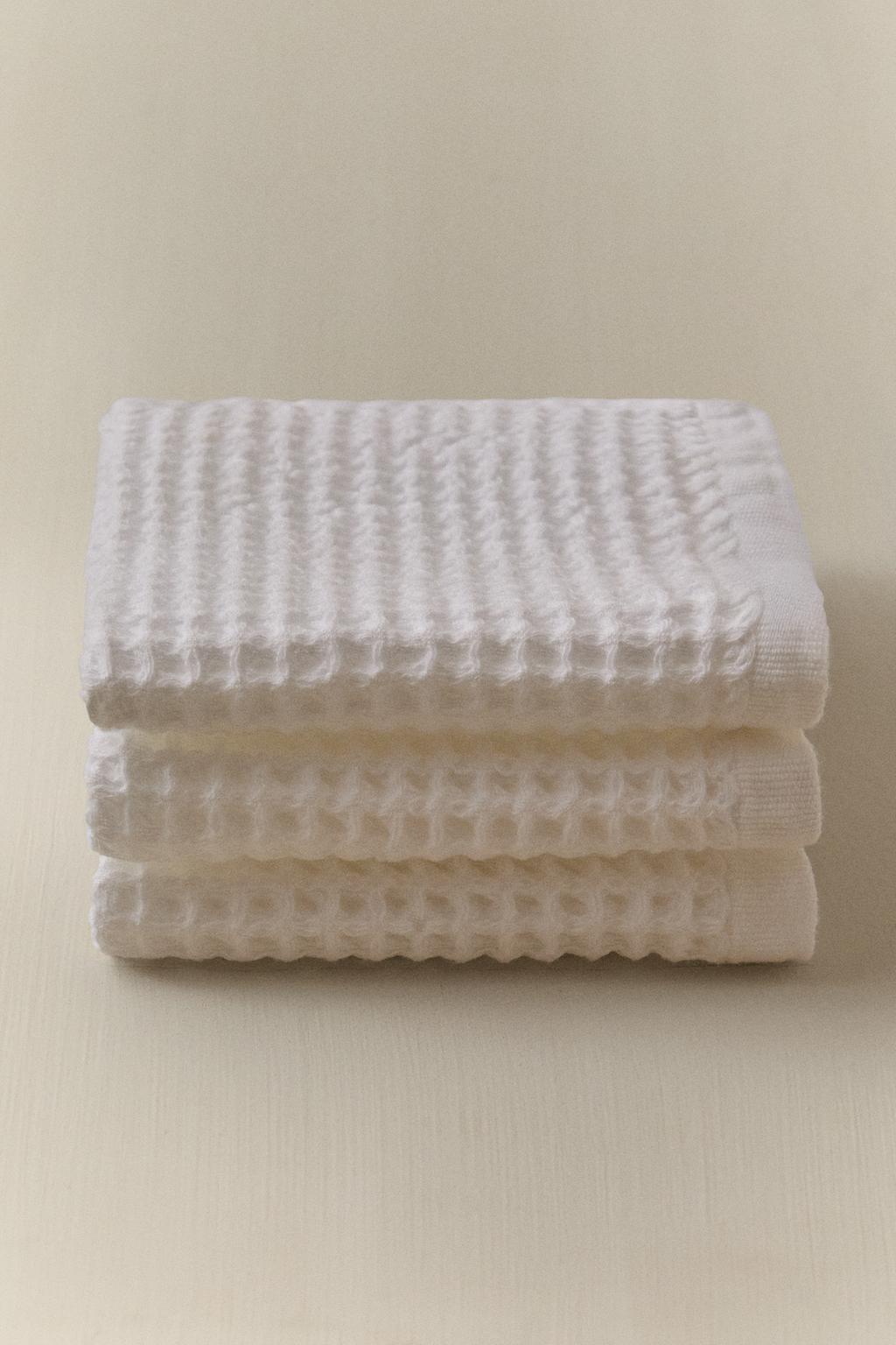 Салфетка из вафельного хлопка (набор из 3 штук)