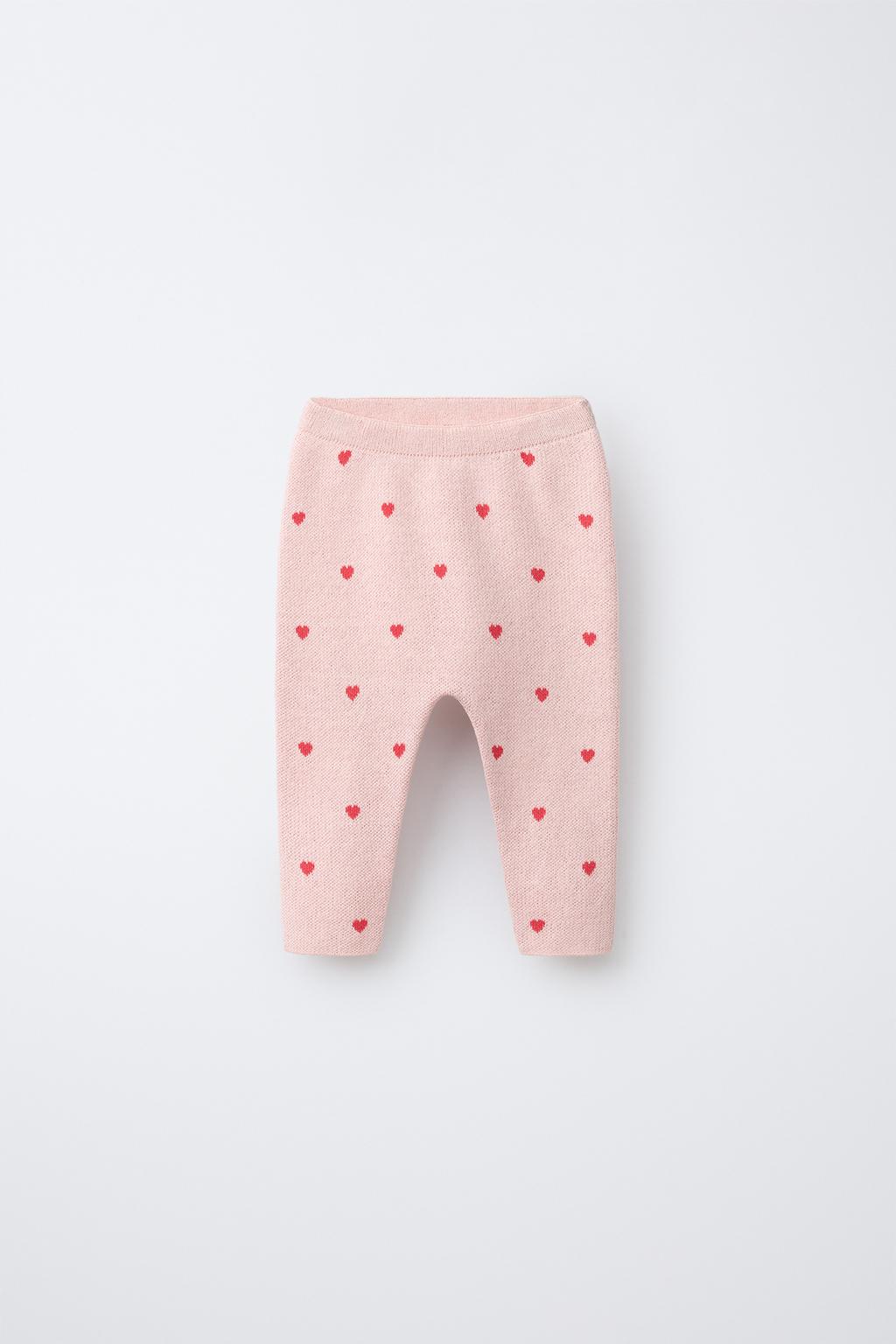 ТРИКОТАЖНЫЕ БРЮКИ С СЕРДЦАМИ