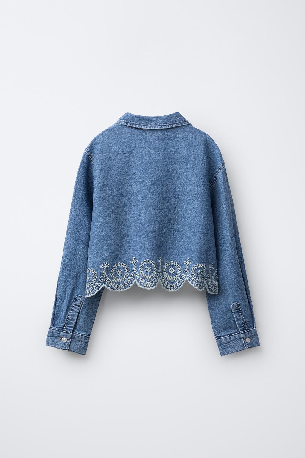 ДЖИНСОВАЯ РУБАШКА С ОТДЕЛКОЙ ШИТЬЕМ