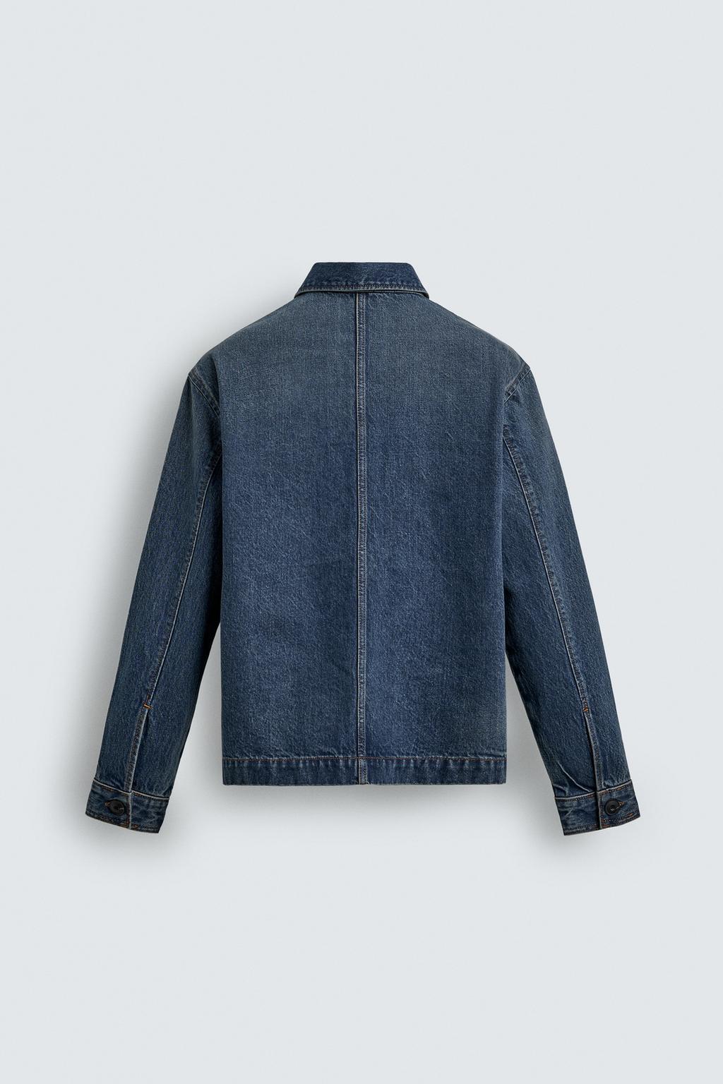 ДЖИНСОВАЯ РУБАШКА С ЭФФЕКТОМ ПОТЕРТОСТИ