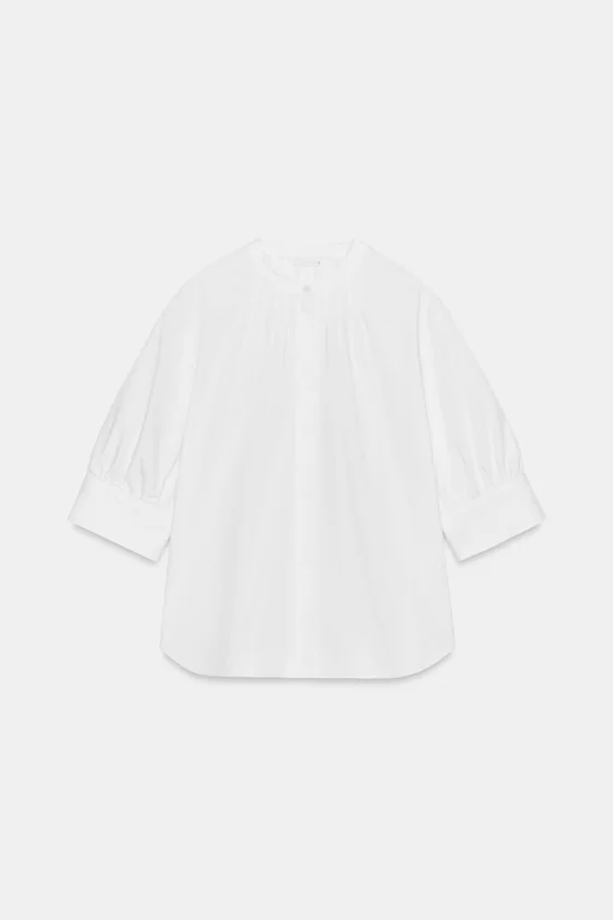 РУБАШКА С ОБЪЕМНЫМИ РУКАВАМИ ZW COLLECTION