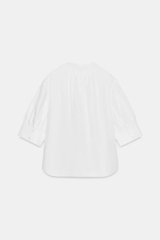 РУБАШКА С ОБЪЕМНЫМИ РУКАВАМИ ZW COLLECTION