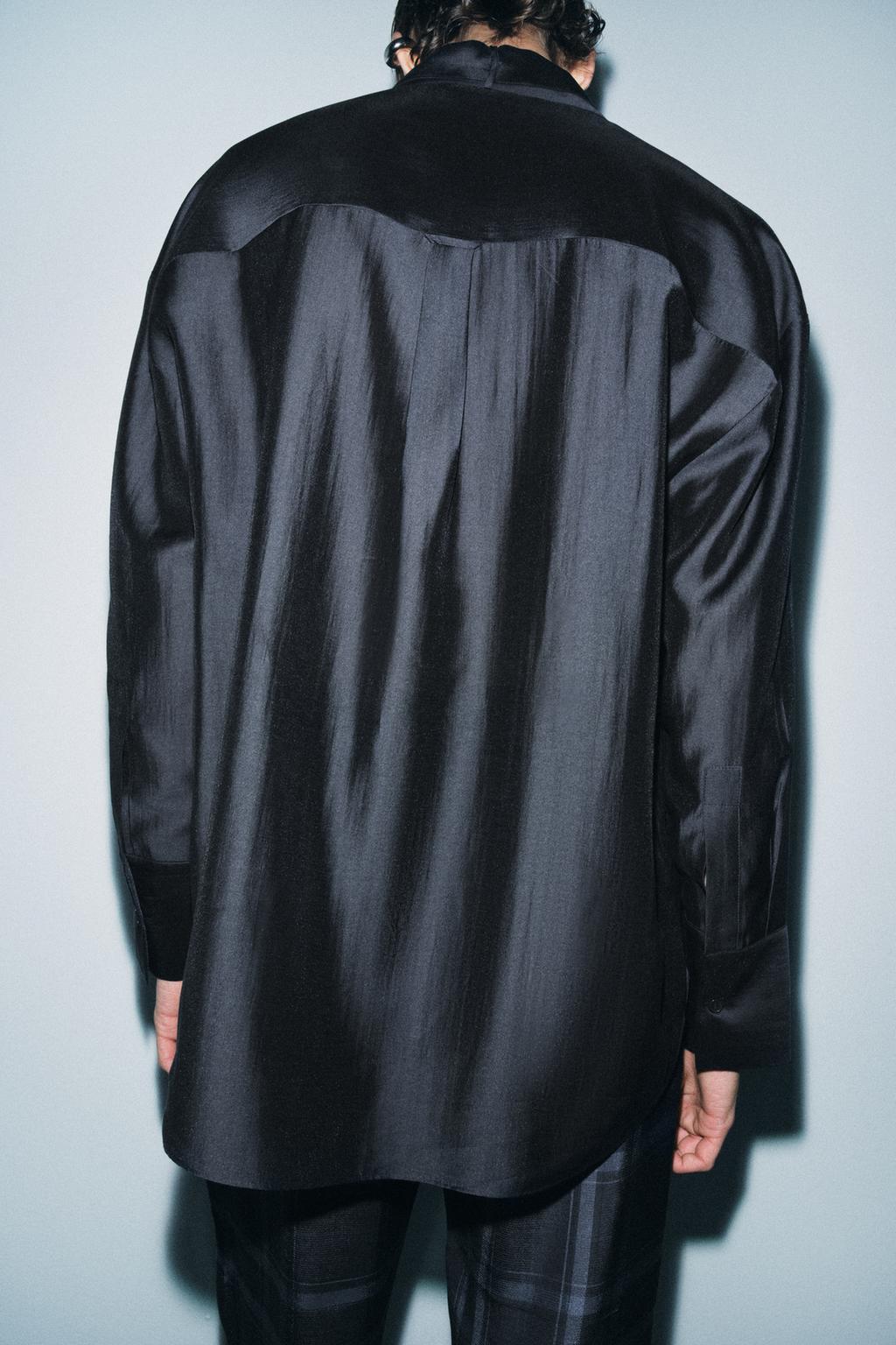 РУБАШКА С КАРМАНАМИ И ЗАВЯЗКАМИ — ZW COLLECTION