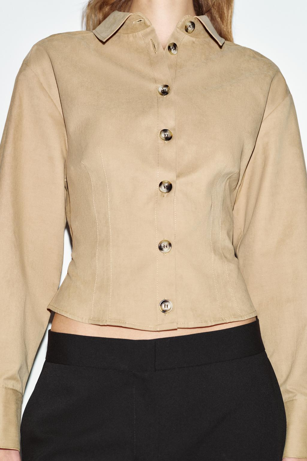 ПРИТАЛЕННАЯ РУБАШКА ИЗ МЯГКОЙ ТКАНИ