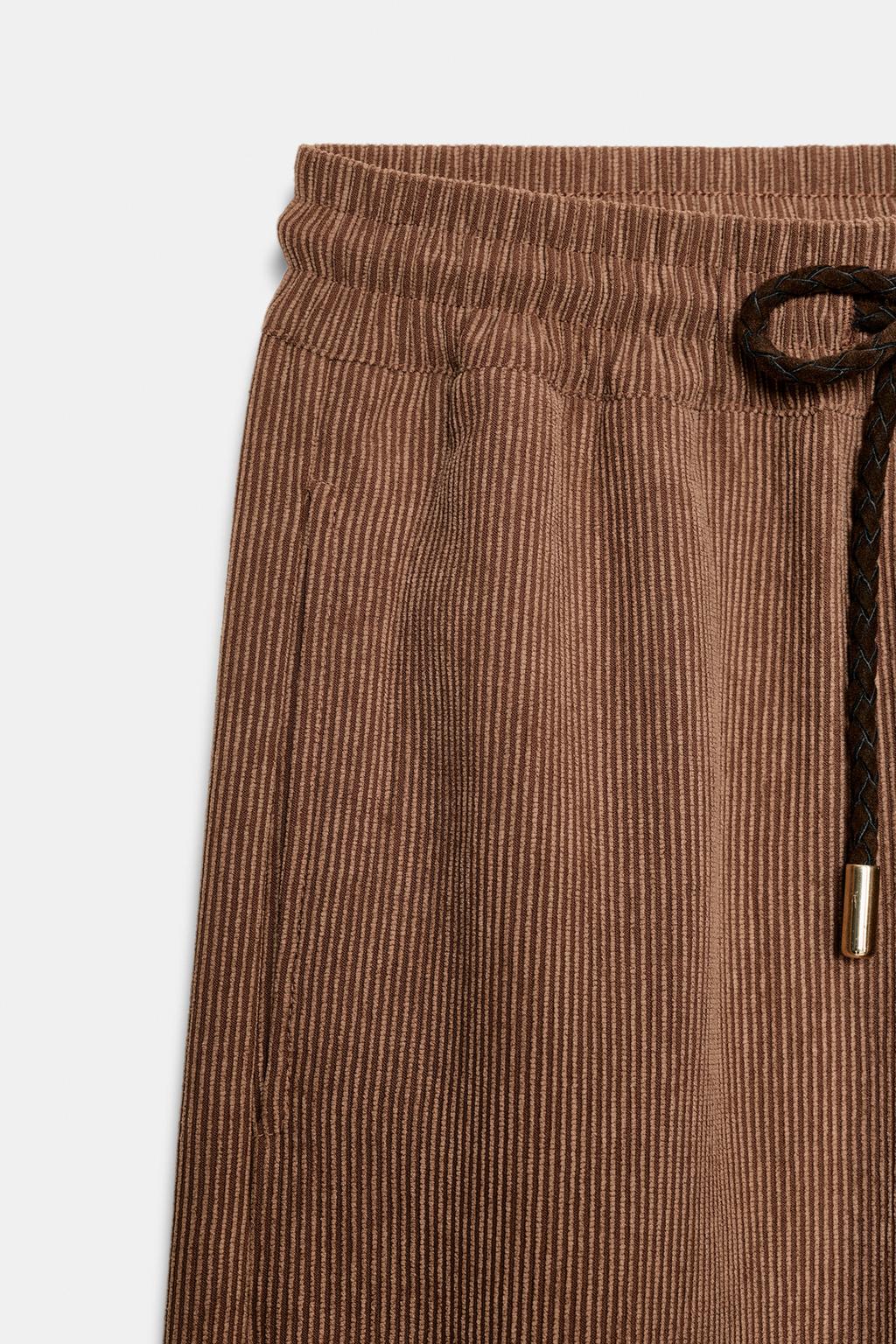 БРЮКИ ПРЯМОГО КРОЯ С ЭЛАСТИЧНЫМ ПОЯСОМ