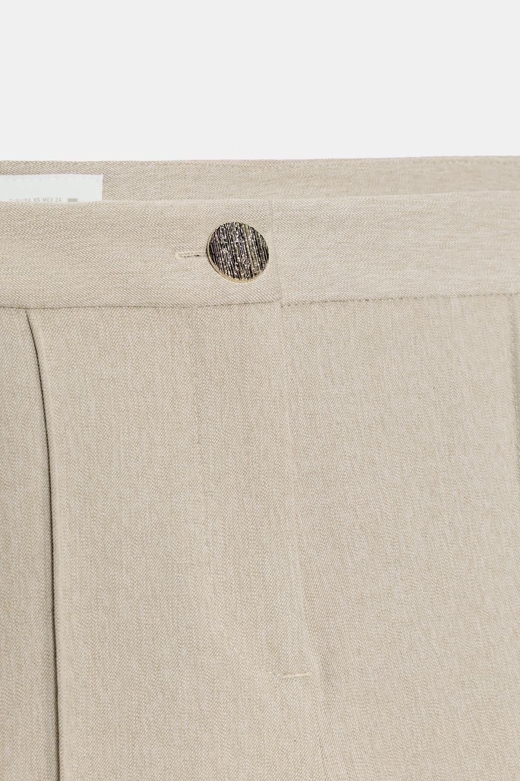 БРЮКИ КЮЛОТЫ С ДЕКОРАТИВНОЙ СТРОЧКОЙ