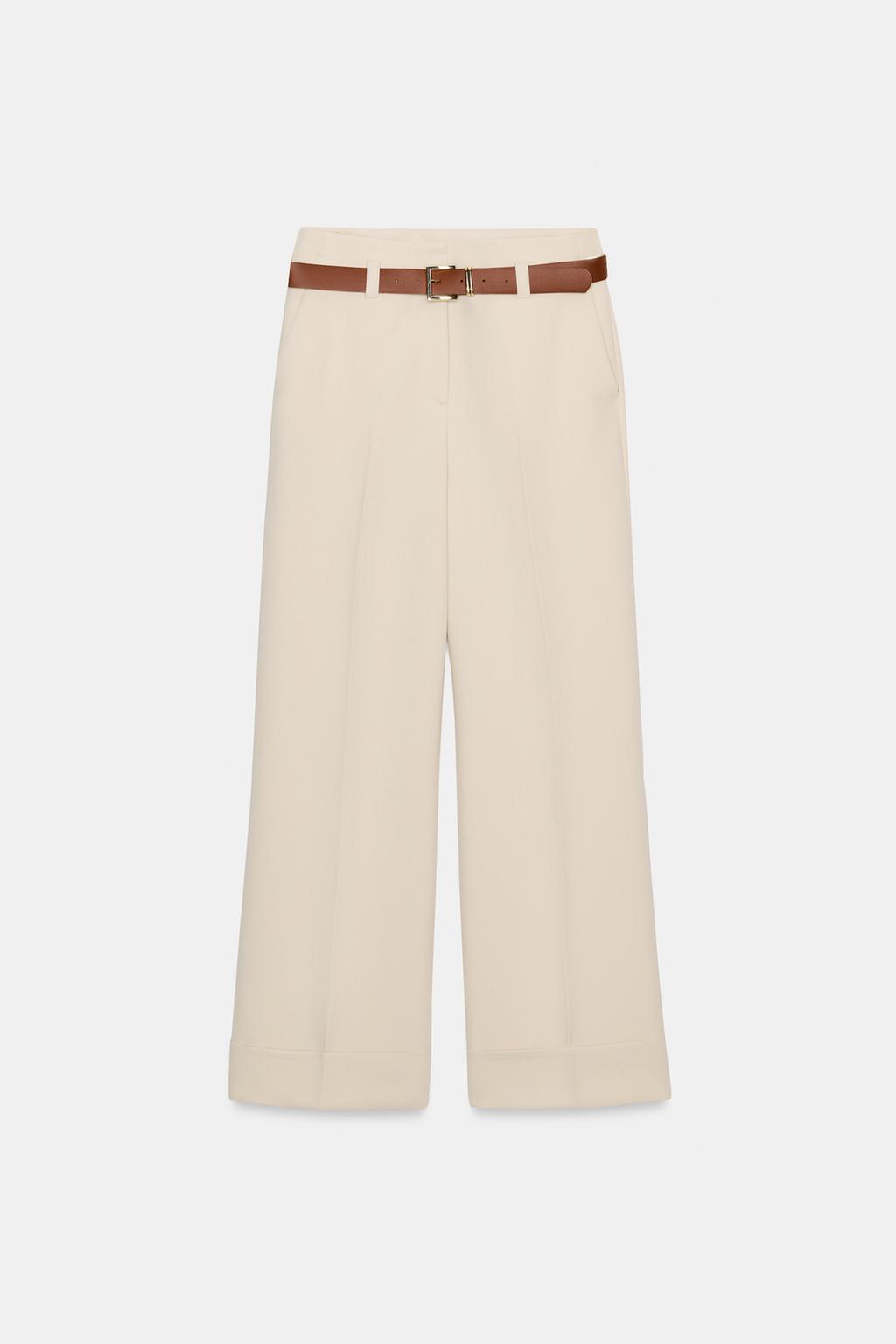 БРЮКИ С ОТВОРОТАМИ И РЕМНЕМ