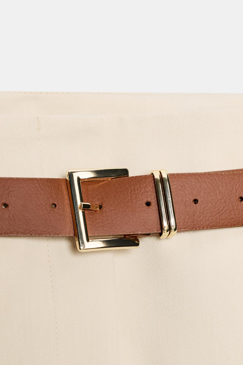 БРЮКИ С ОТВОРОТАМИ И РЕМНЕМ