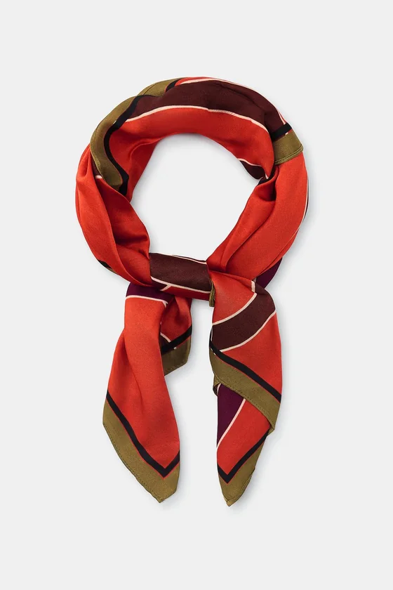 ШАРФ ИЗ 100% ВИСКОЗЫ В ПОЛОСКУ
