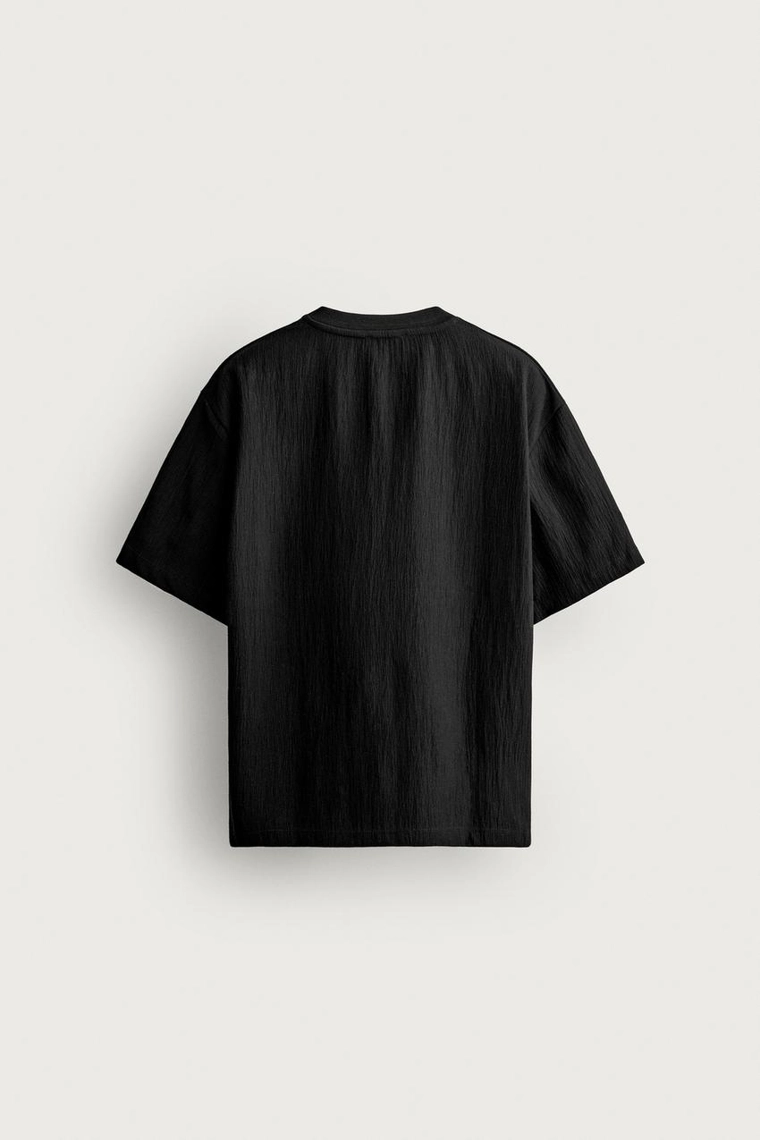 ФУТБОЛКА RELAXED FIT ИЗ РЕЛЬЕФНОЙ ТКАНИ