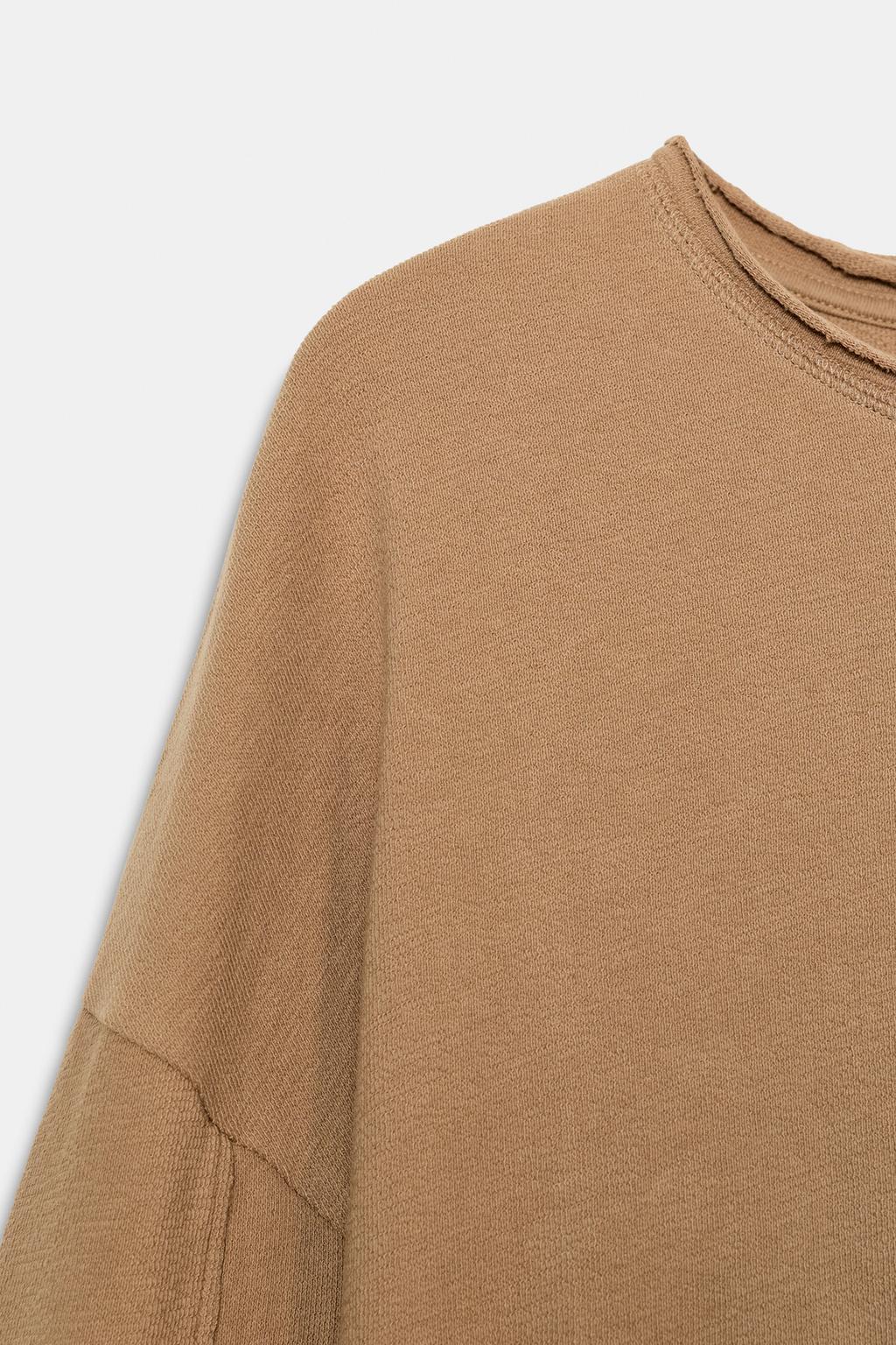 Футболка с длинным рукавом и текстурой