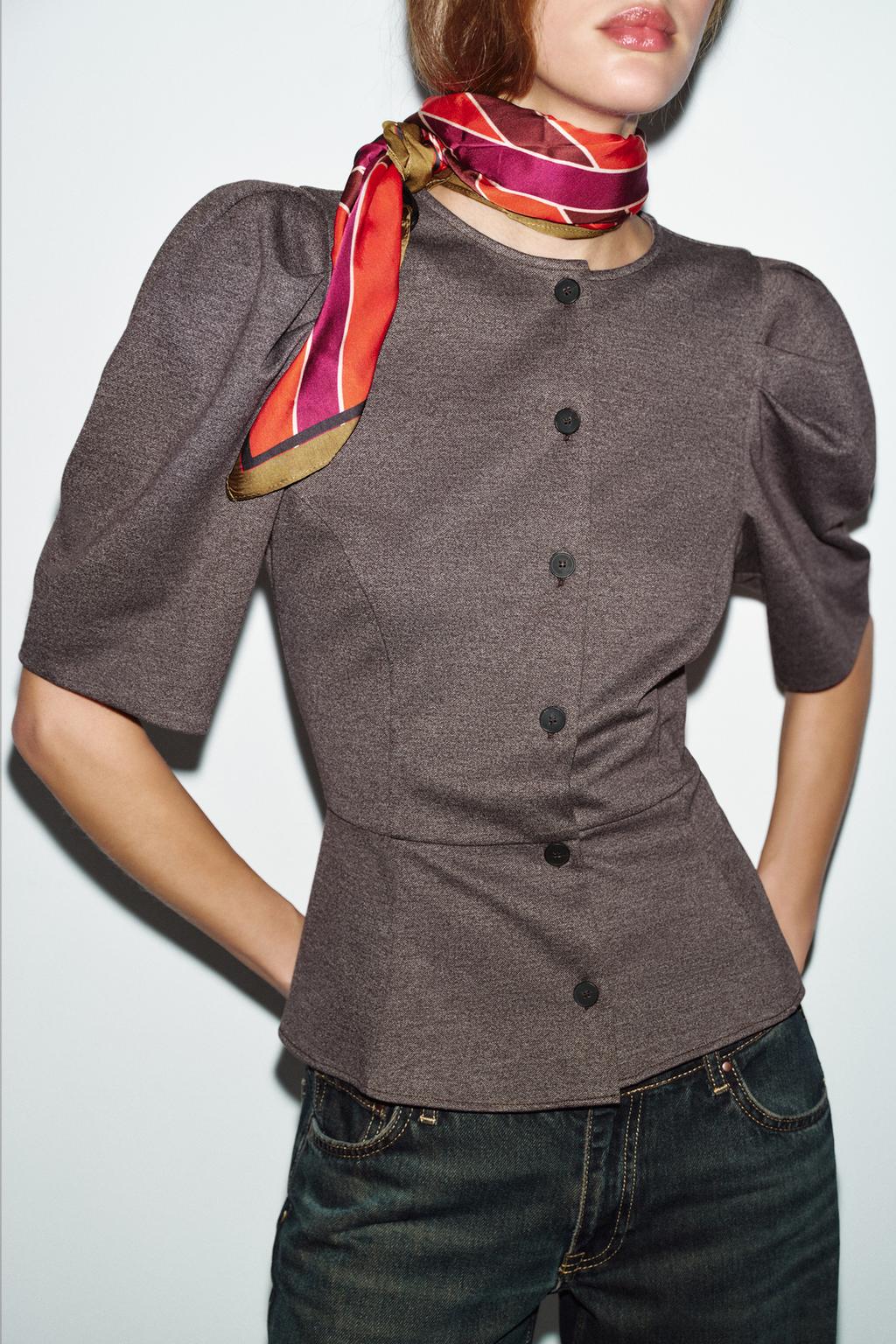 ТОП С ОБЪЕМНЫМИ РУКАВАМИ