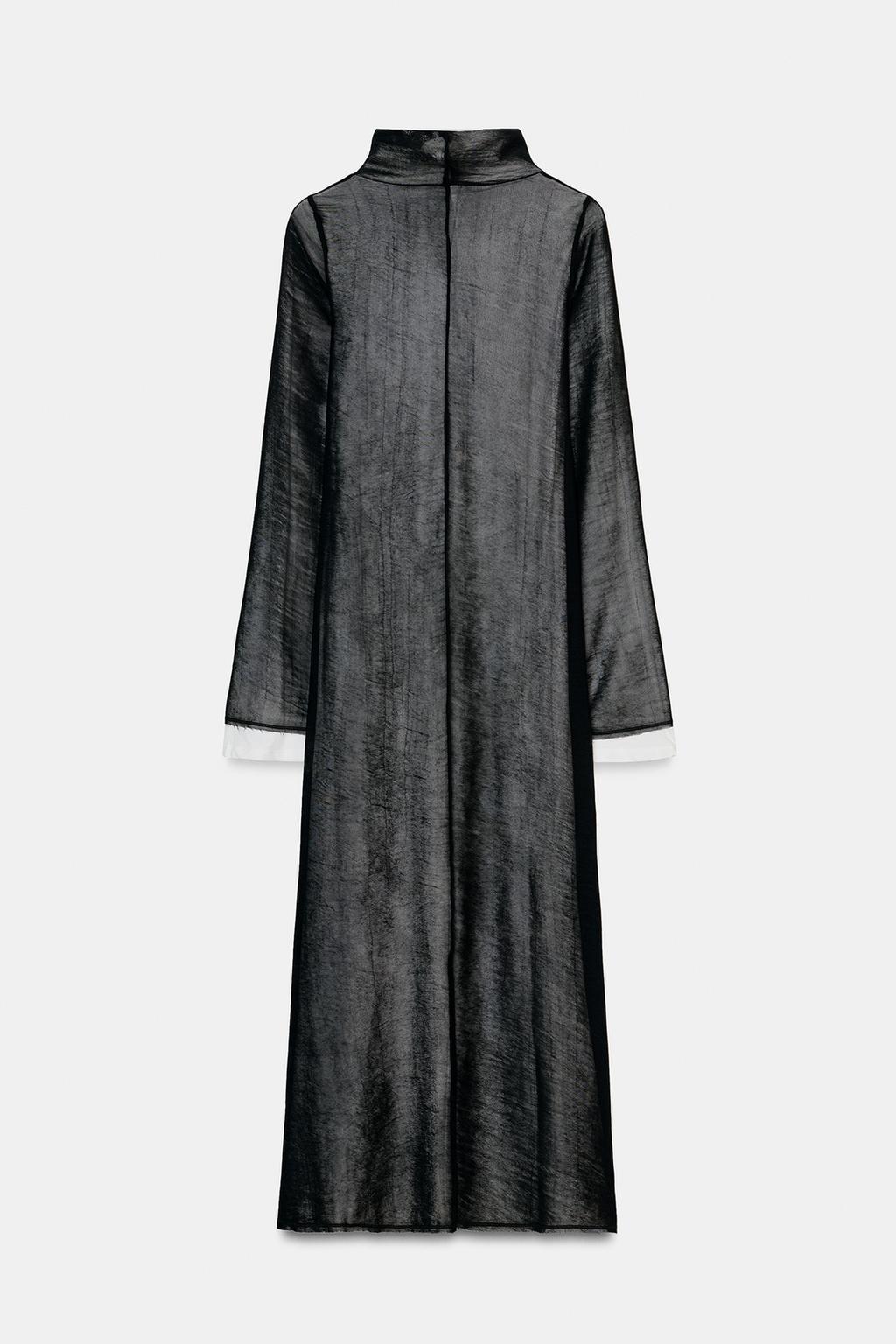 ДЛИННОЕ КОМБИНИРОВАННОЕ ПЛАТЬЕ