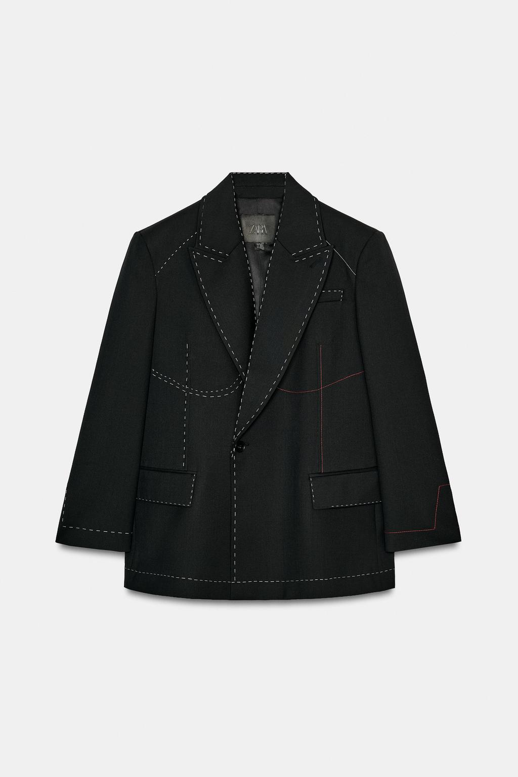 БЛЕЙЗЕР С КОНТРАСТНОЙ ОТСТРОЧКОЙ — LIMITED EDITION, ZW COLLECTION