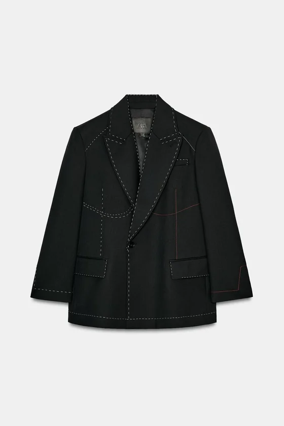 БЛЕЙЗЕР С КОНТРАСТНОЙ ОТСТРОЧКОЙ — LIMITED EDITION, ZW COLLECTION