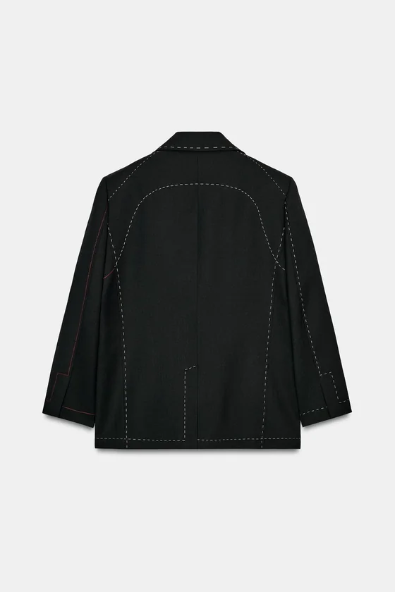 БЛЕЙЗЕР С КОНТРАСТНОЙ ОТСТРОЧКОЙ — LIMITED EDITION, ZW COLLECTION