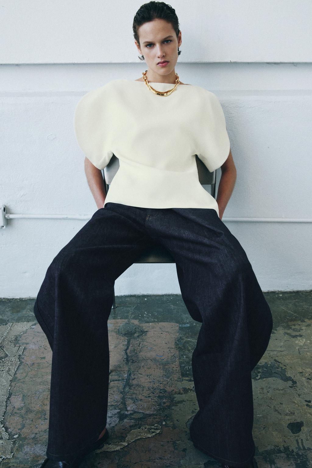 ТОП С ОБЪЕМНЫМИ РУКАВАМИ — ZW COLLECTION