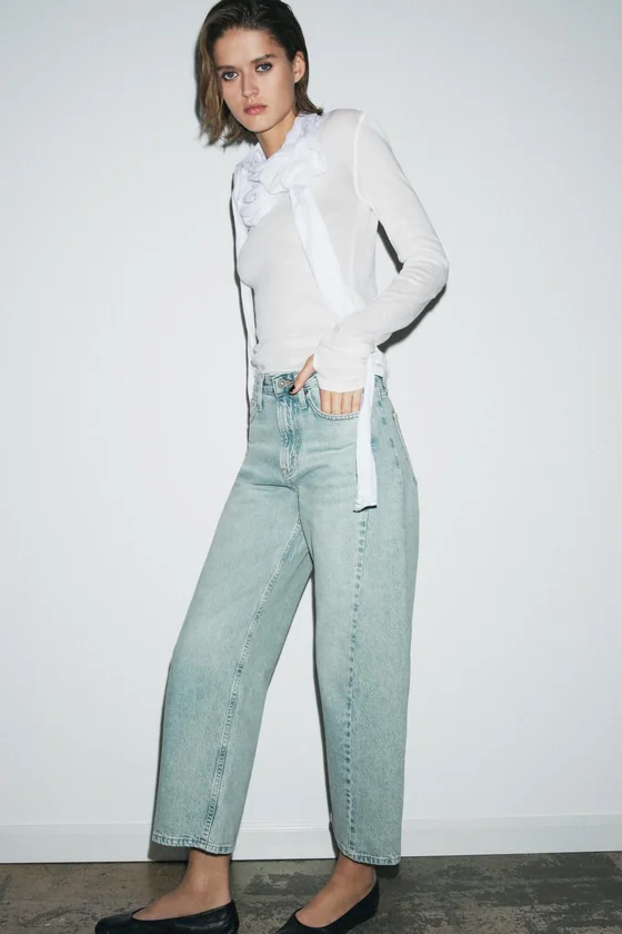 ДЖИНСЫ ZW COLLECTION ANKLE RELAXED СО СРЕДНЕЙ ПОСАДКОЙ